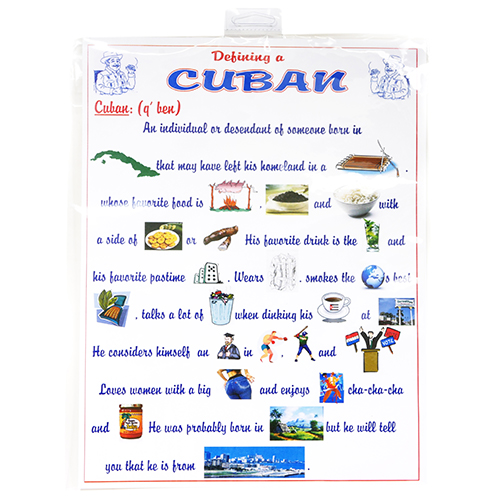 "Defining a Cuban" Poster
